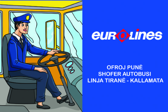 Ofroj pune shofer autobusi linja Tirane Kallamata nga Euro Lines 